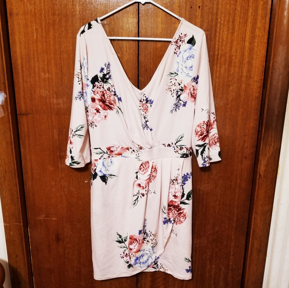 Iris Floral Wrap Dress